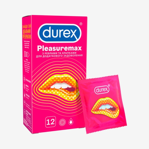 Durex презервативы №12 Pleasuremax (с ребрами и пупырышками)